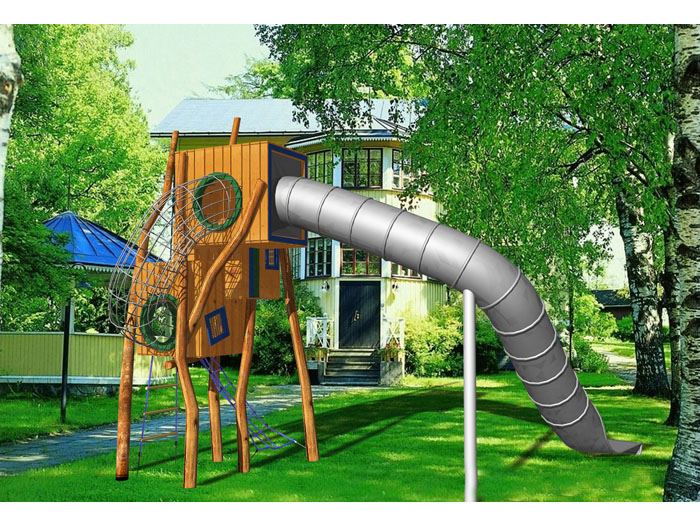 兒童不銹鋼滑梯06